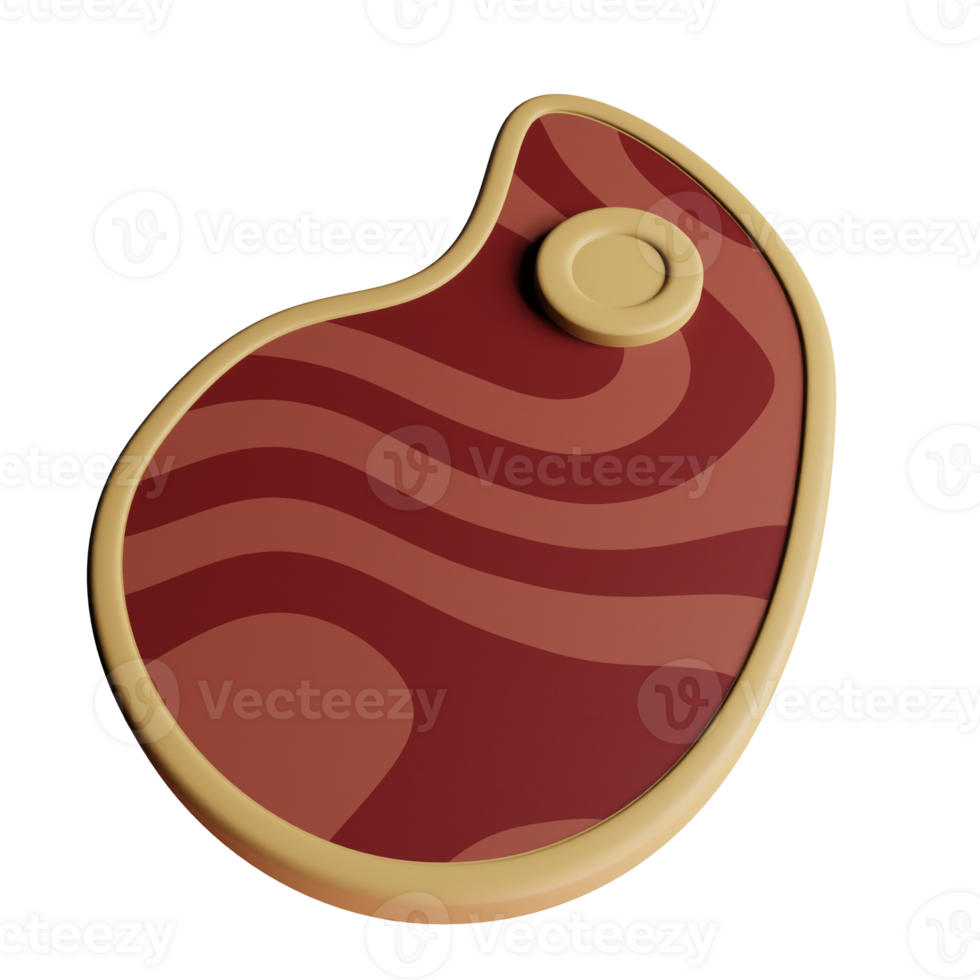 3d icon meat muslim object illustration concept icon render png