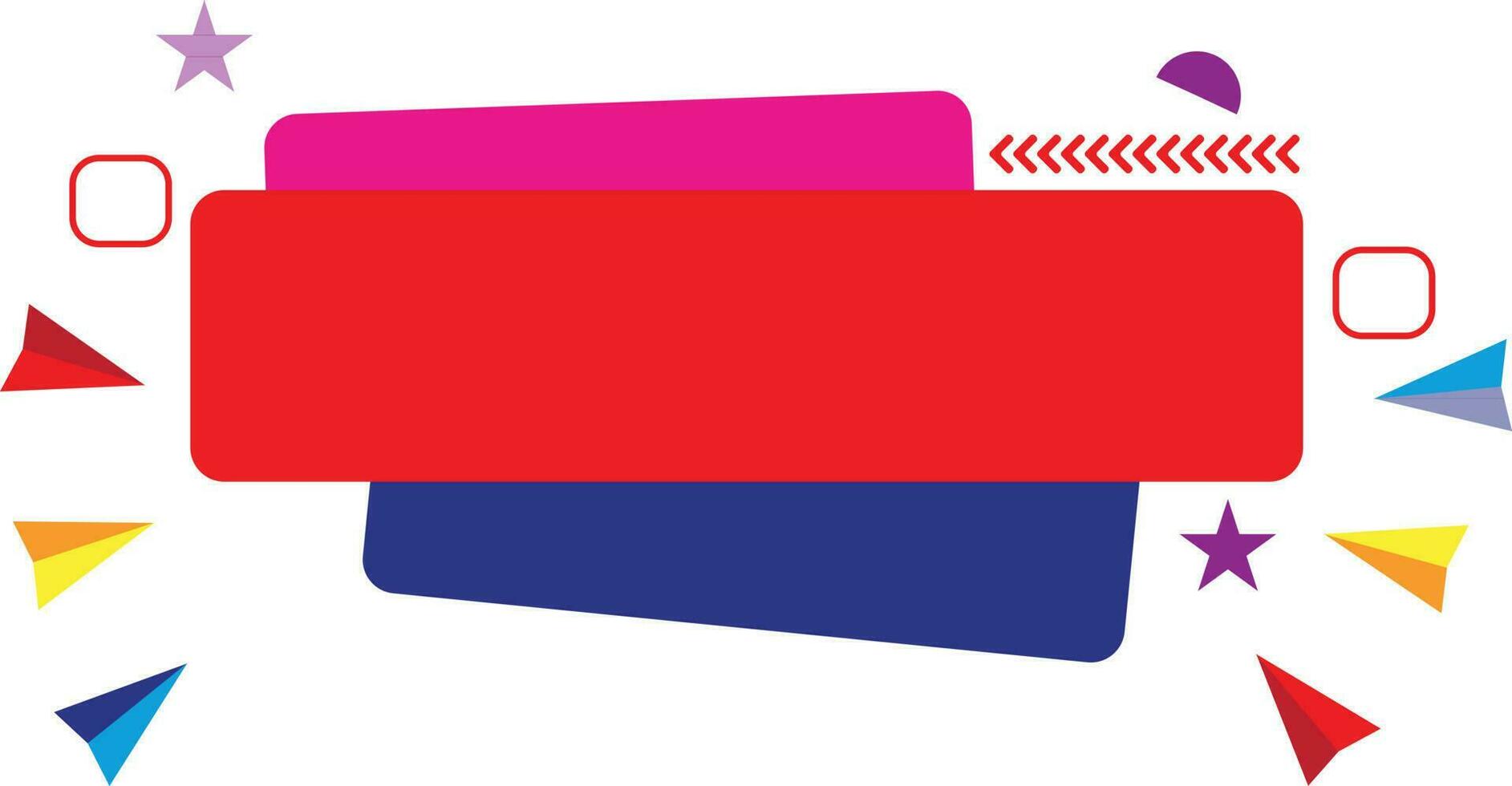 Red And Blue Sale Banner Design vector