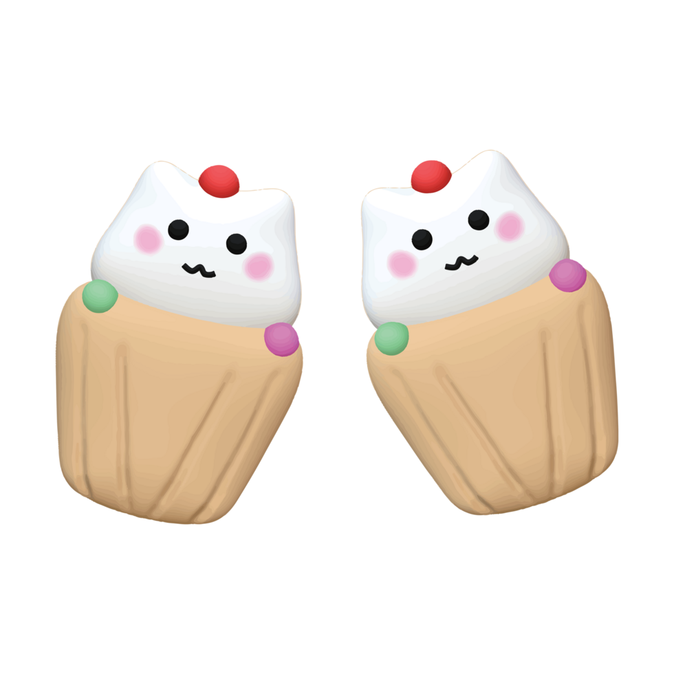 Cat cookies Muffin png