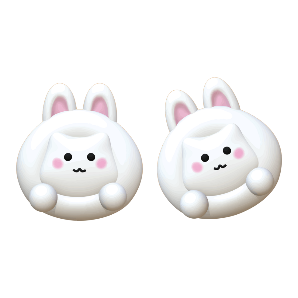 Cat cookies Bunny Mask png