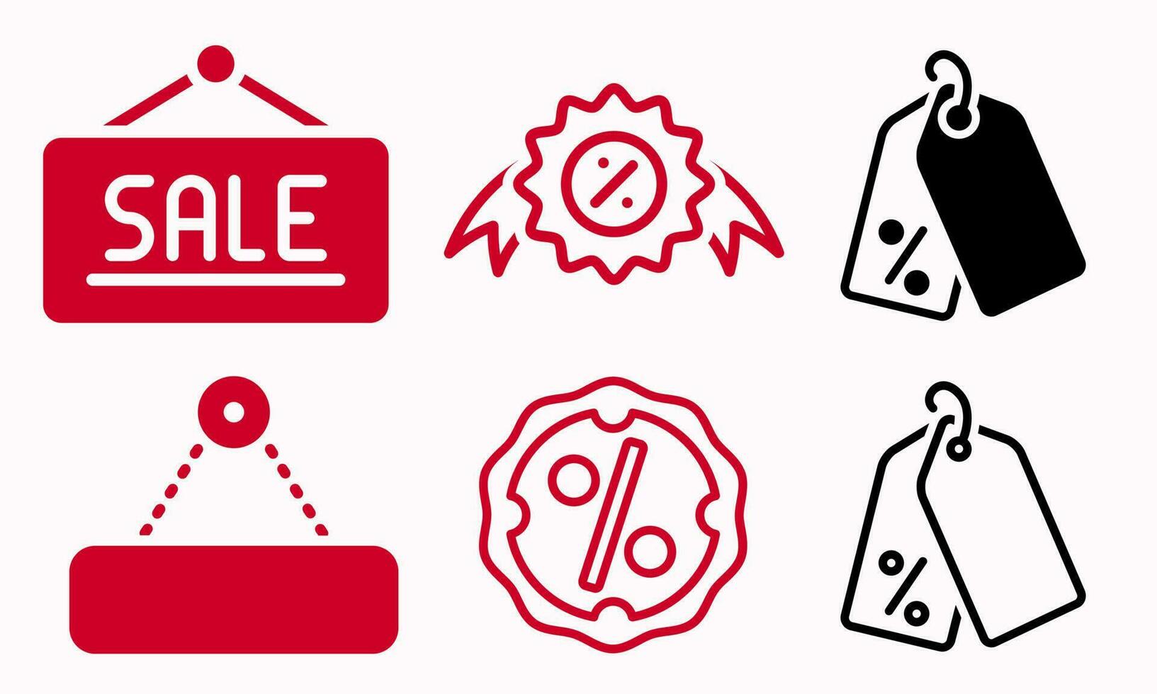 Label sale icons vector design