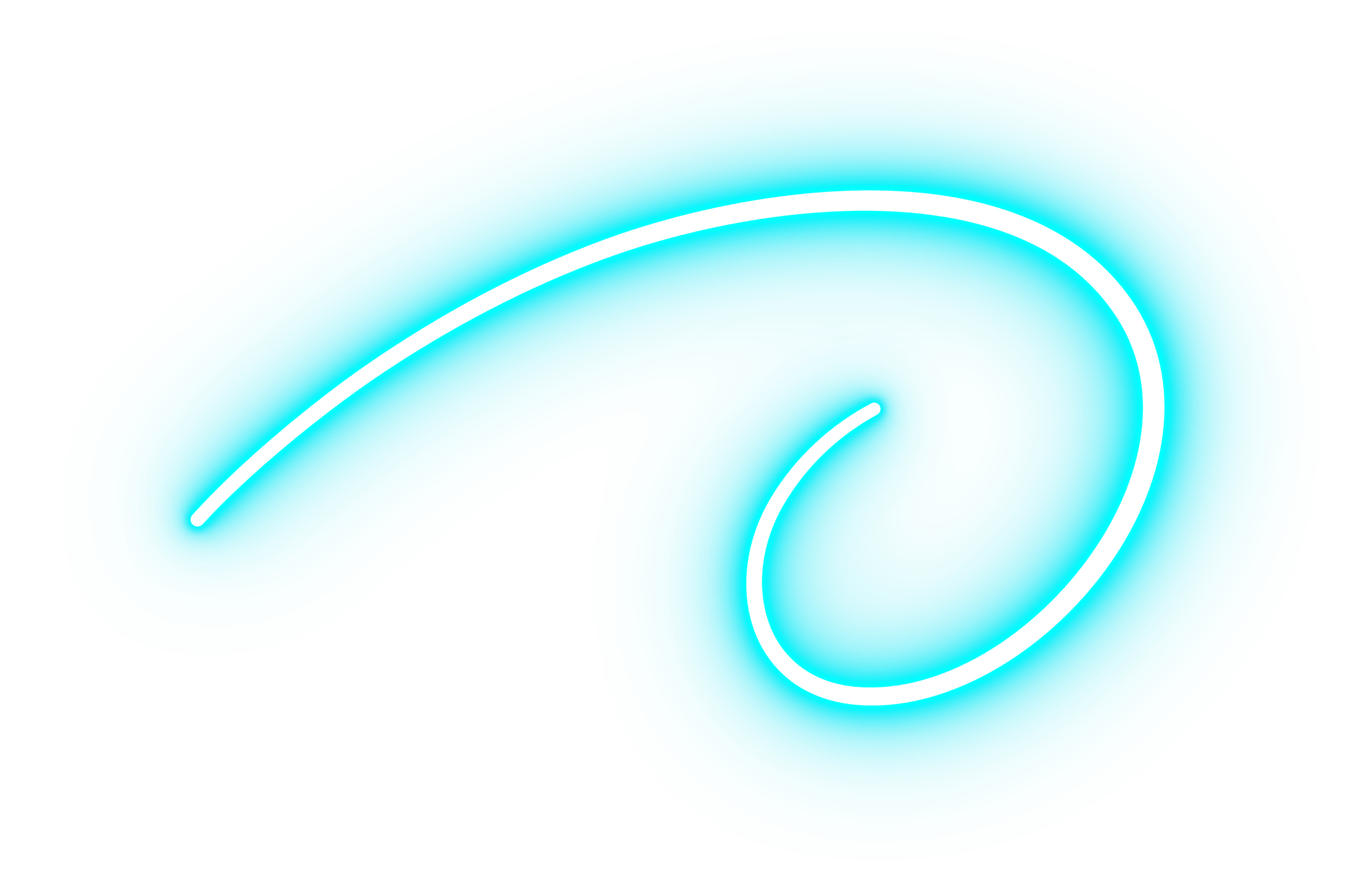 Blue Effect Glowing Neon Curved Line 24683996 PNG