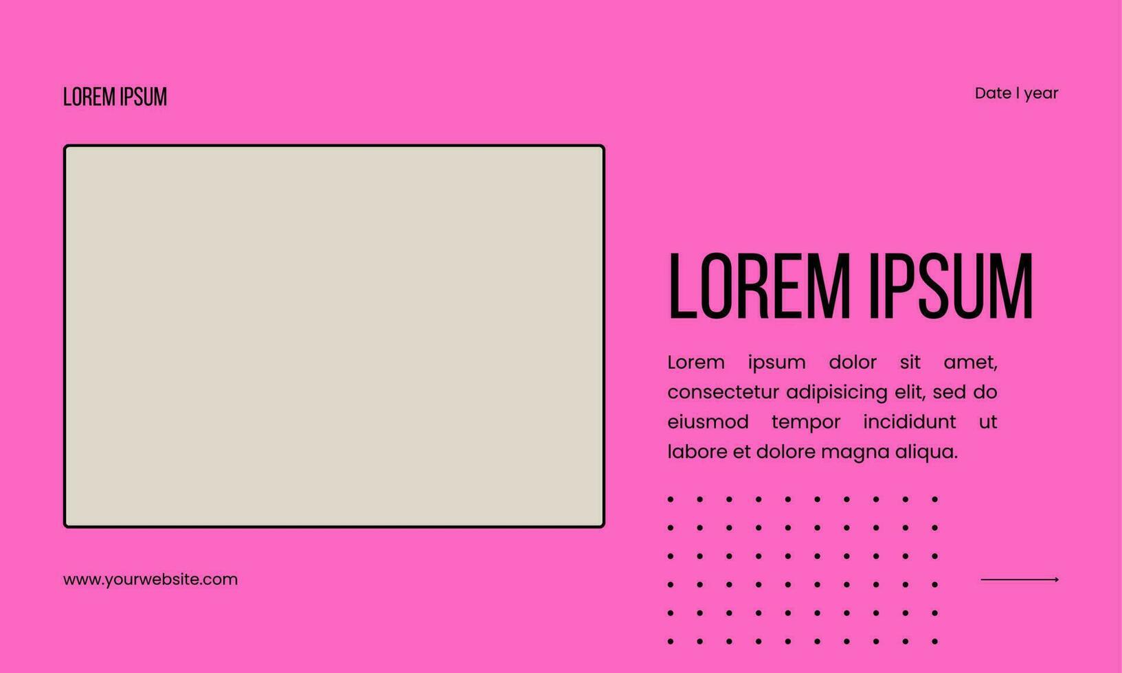 Business presentation template infographic vector design
