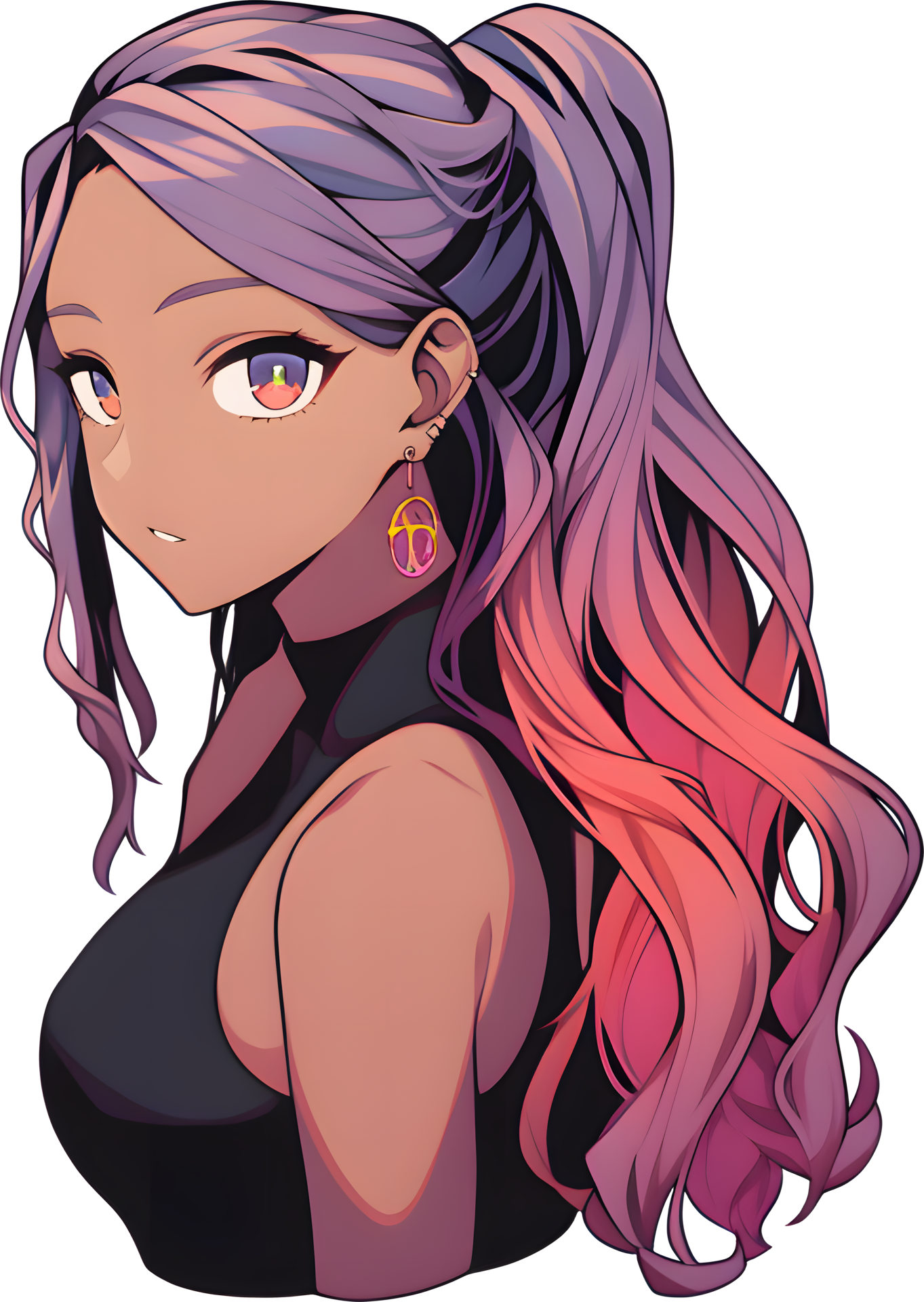 Ai Generated - Anime Girl - Transparent Background 24684165 PNG