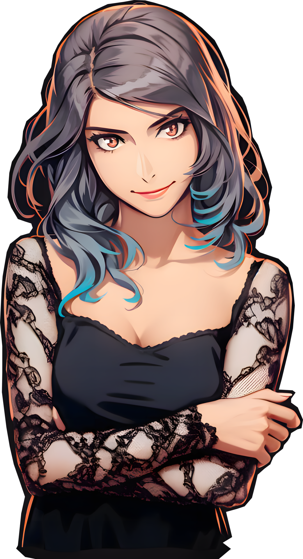 Ai Generated - Anime Girl - Transparent Background 24684165 PNG