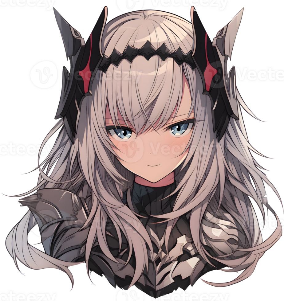 AI GENERATED - Sticker - Smiling Anime Girl 24212227 PNG