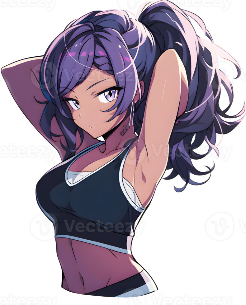 AI GENERATED - Sticker - Smiling Anime Girl 24212227 PNG