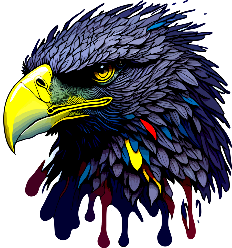 Sticker Mascot of Eagle Head with png