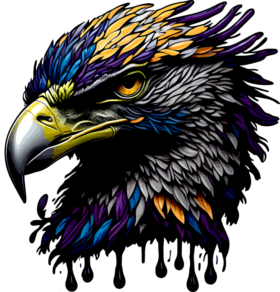 Cool Eagle Head Mascot with png