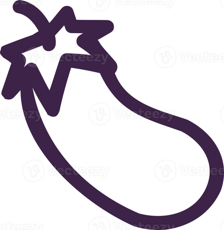 Eggplant for design decoration. png