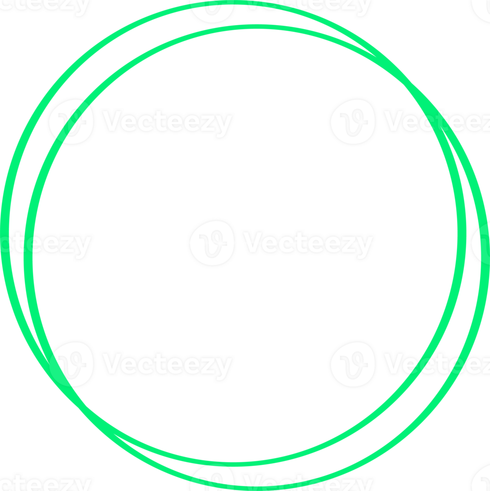 Circles green frame. png