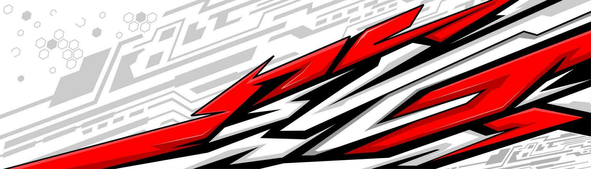 Abstract Car decal design vector. Graphic abstract stripe racing background kit designs for wrap vehicle, race car, rally, adventure and livery vector