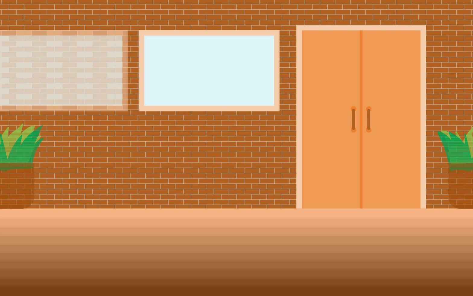 Empty space for a kids brick wall. Background No People. School