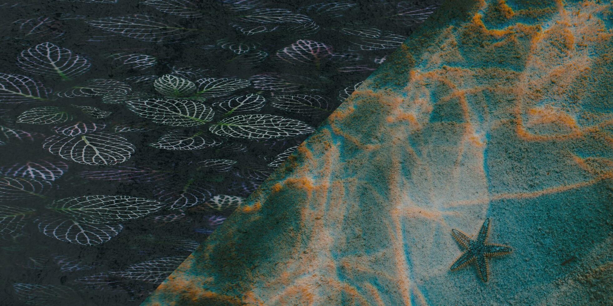 Knitted and woven fabric texture background photo