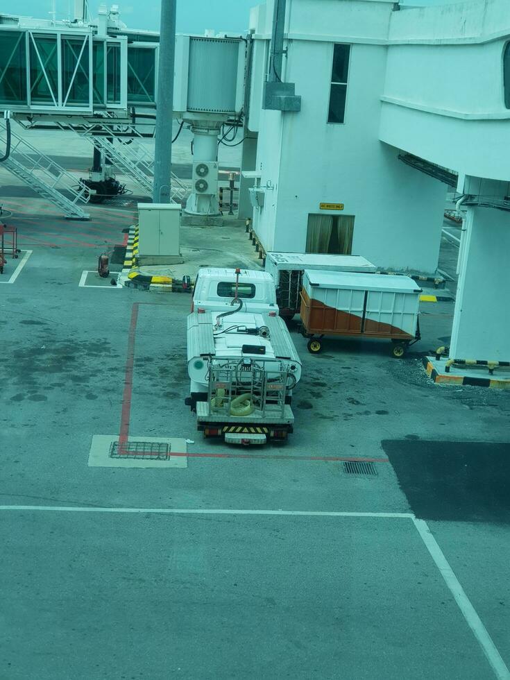 Kuala Lumpur, Malaysia in May 2023. The runway and apron of KLIA terminal 2 Airport. photo