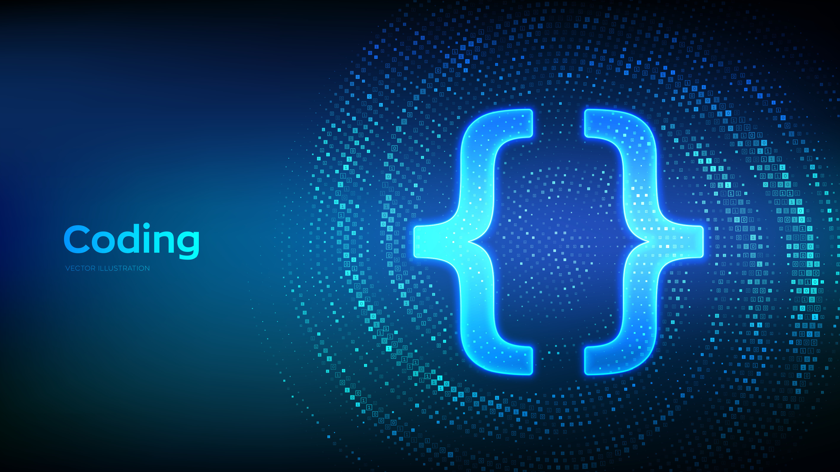 Programming code. Coding or Hacker background. Programming code icon ...