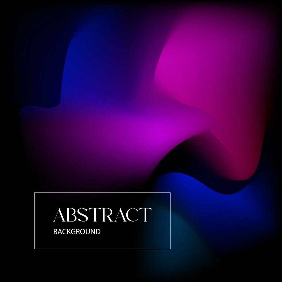 Abstract background template dark design neon blue and pink gradient color on black vector