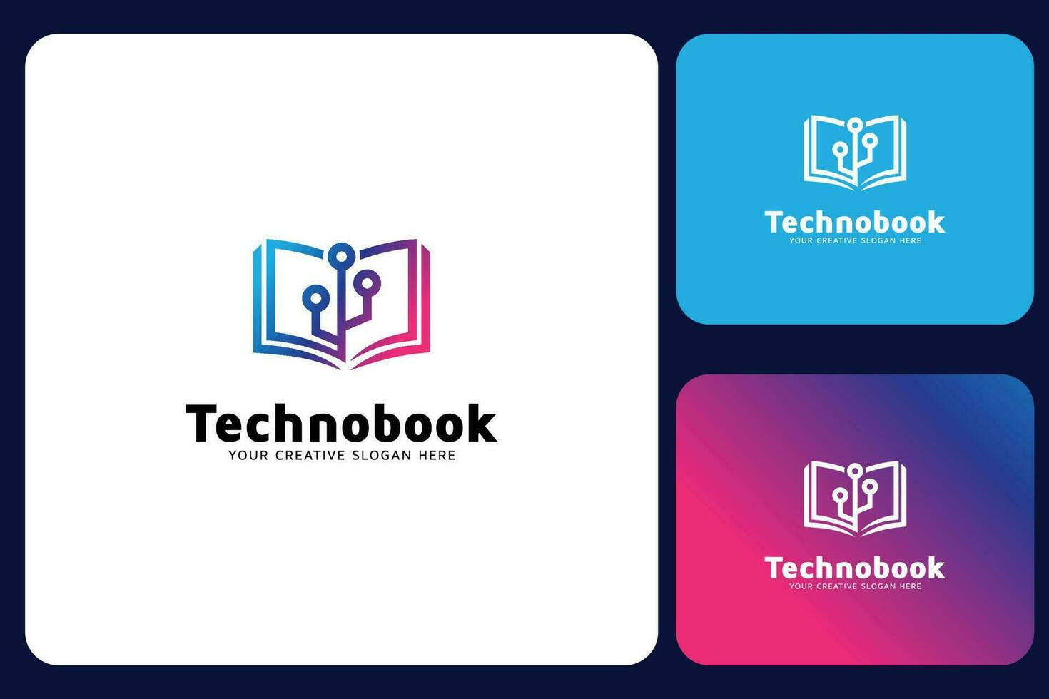 Technology Book Logo Design Template vector