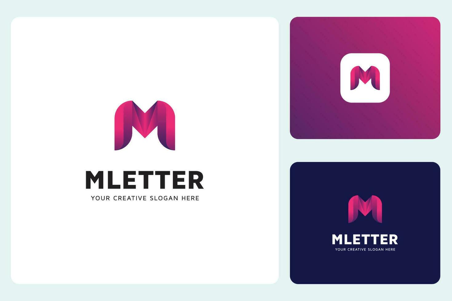 plantilla de diseño de logotipo de letra m vector