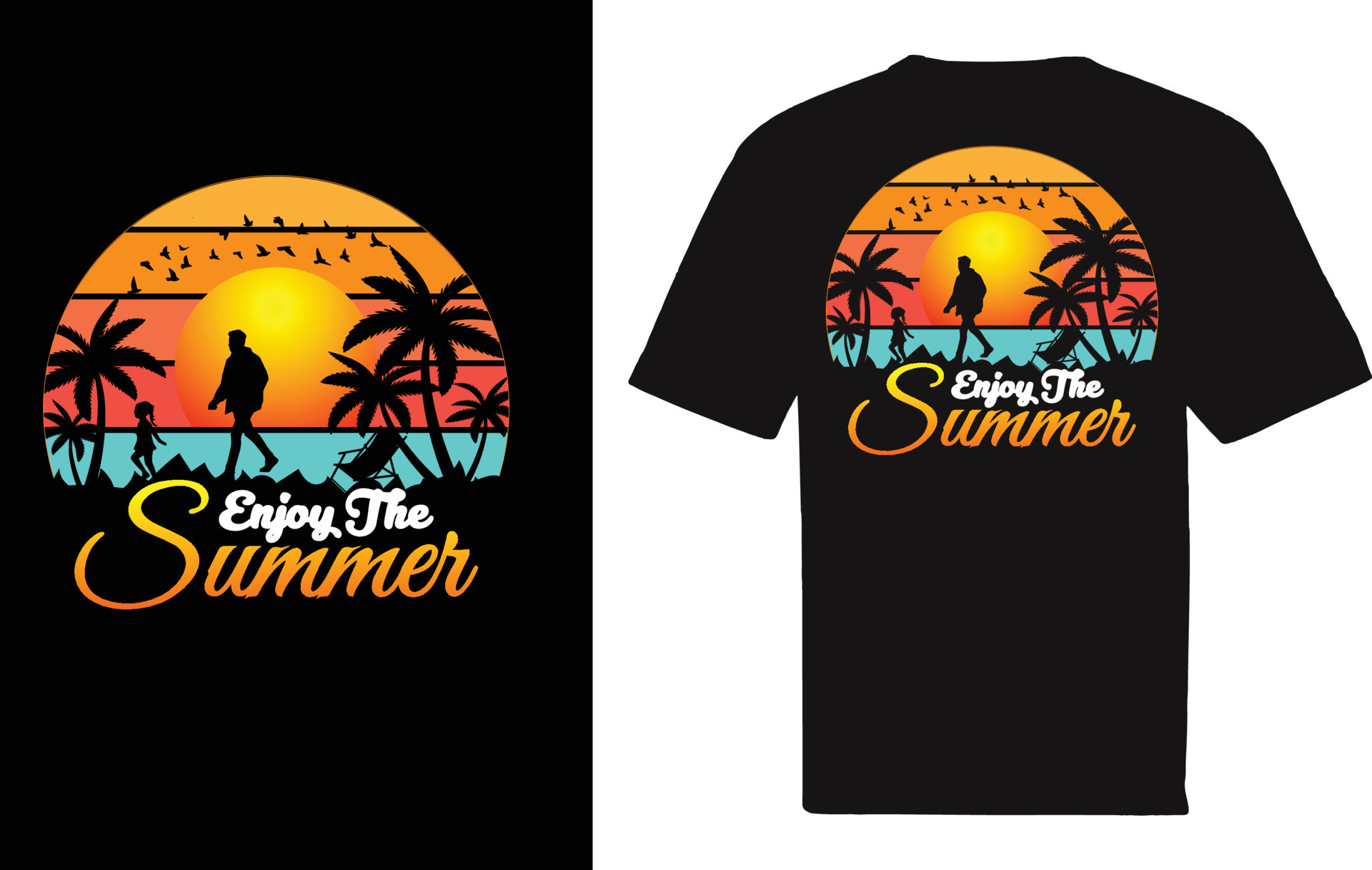 Summer Day TShirt Vector Illustration 24689479 Vector Art at Vecteezy