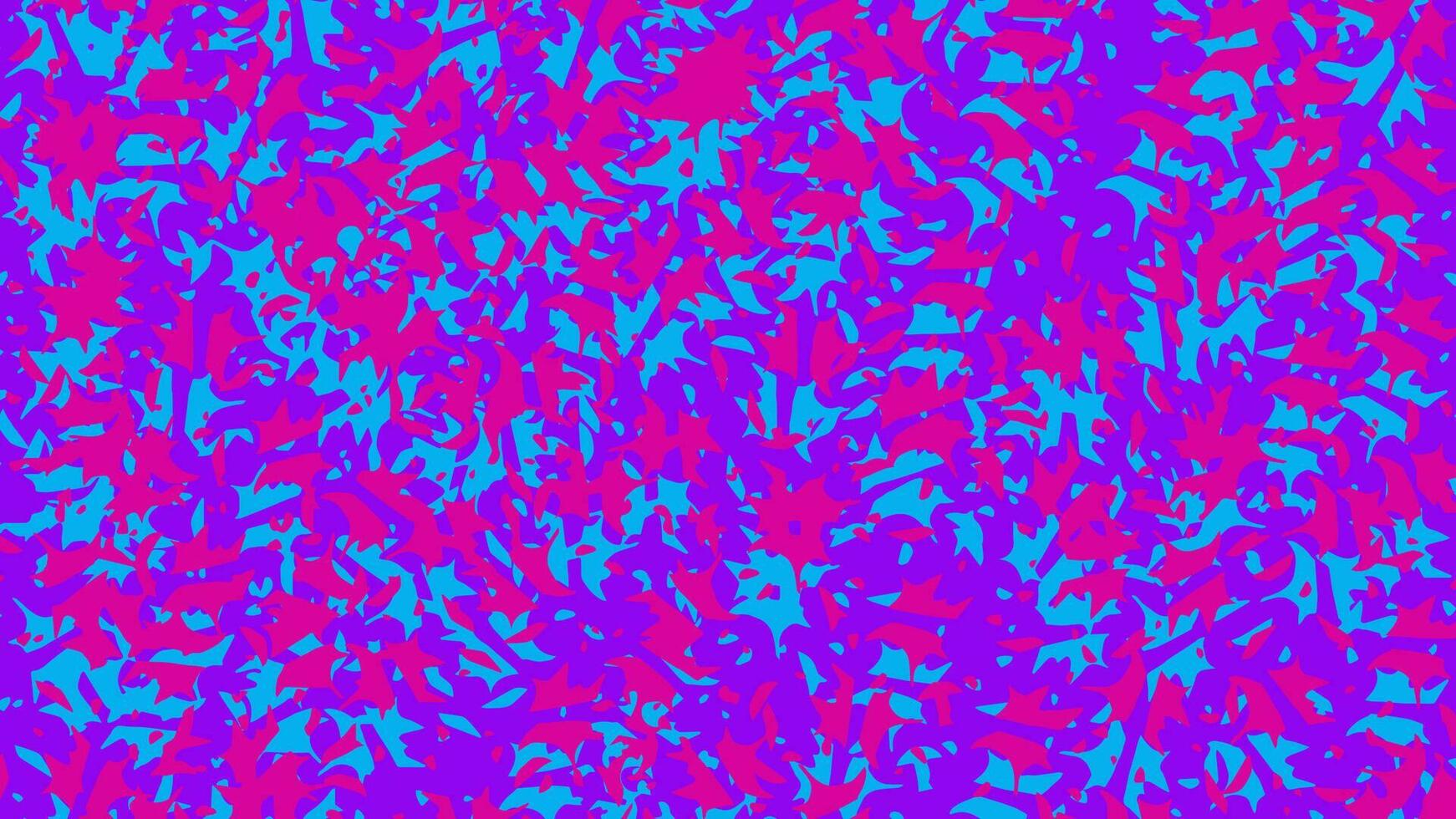 Abstract background of simple shapes in violet-blue-pink-turquoise colors. Vector illustration