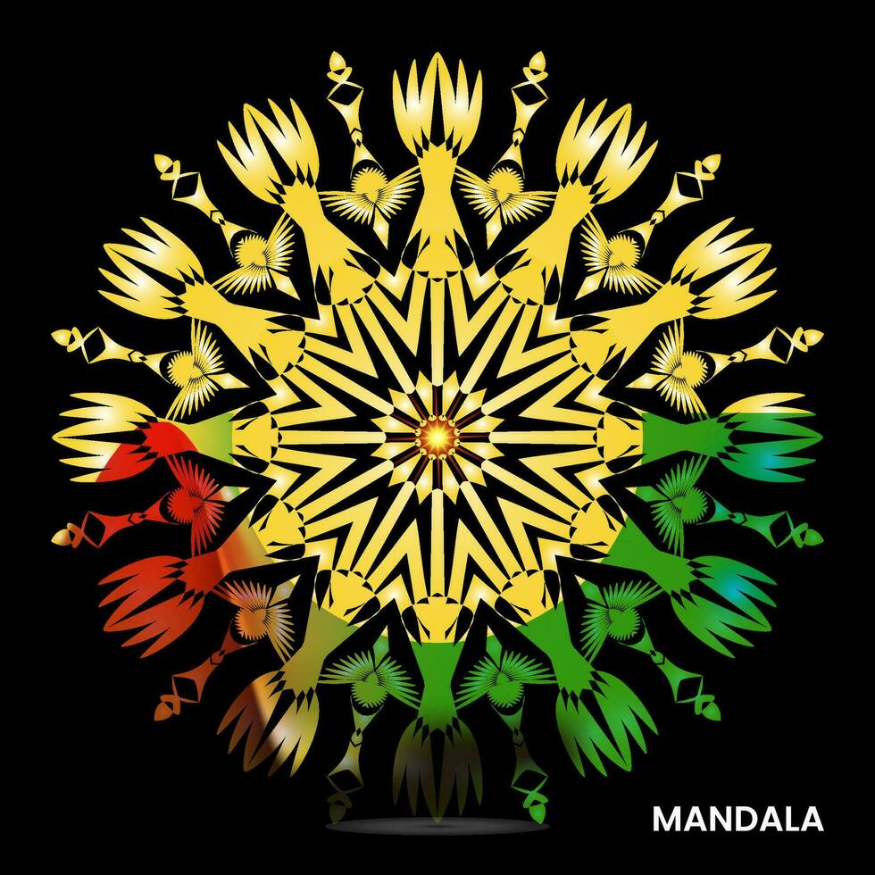 Mandala template for textile to print ready vector