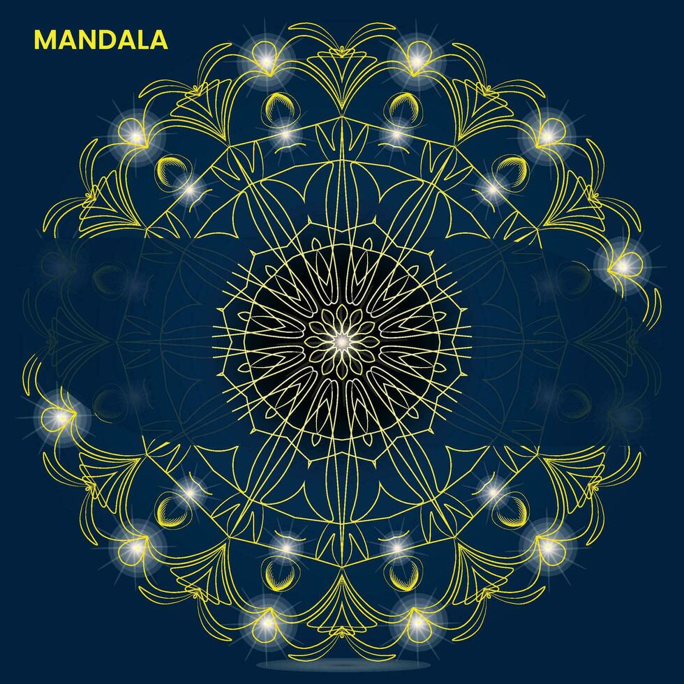 mandala diseño para textil a impresión Listo vector