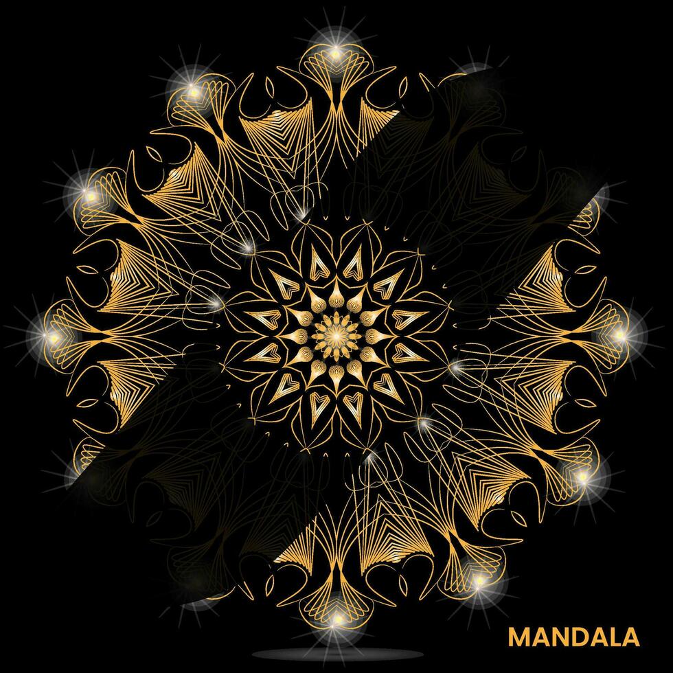 mandala modelo para textil a impresión Listo vector