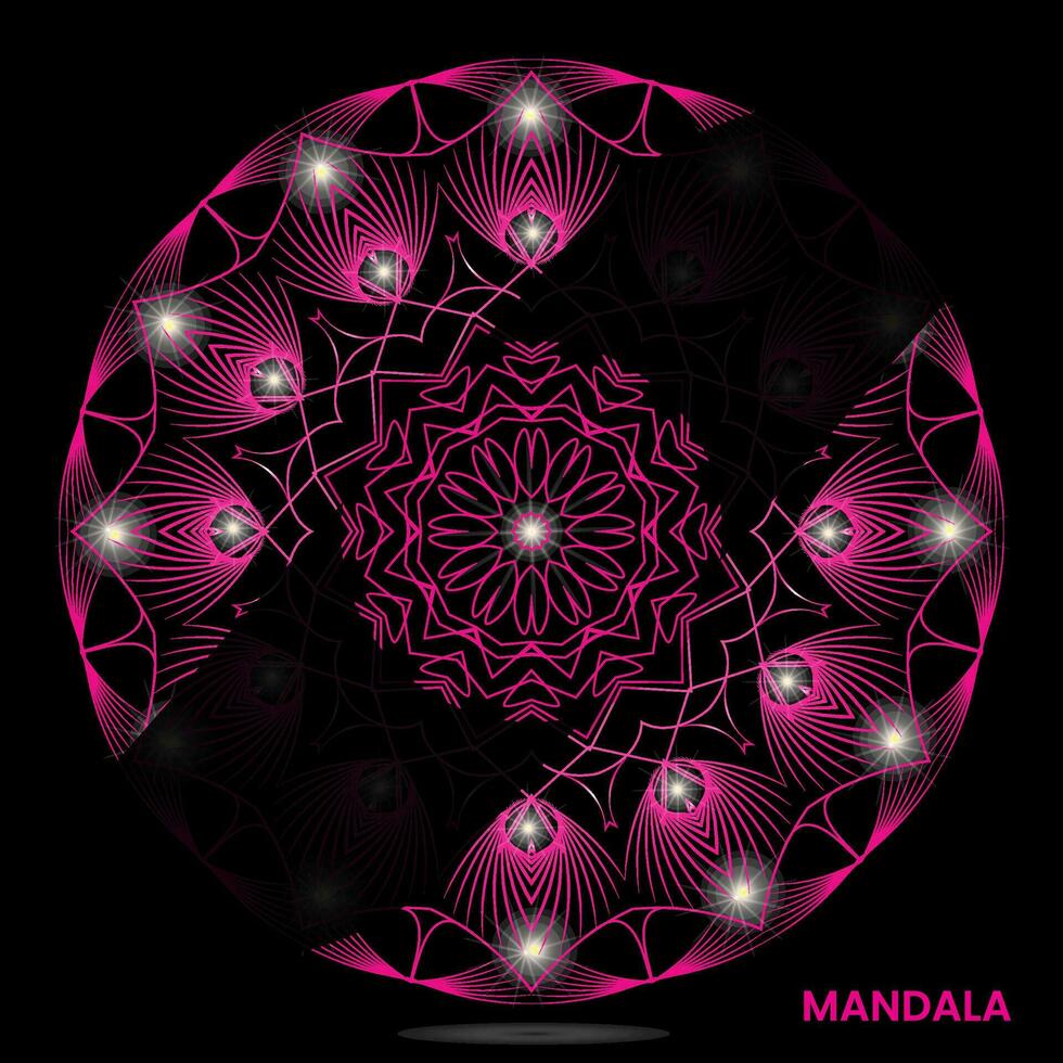 mandala diseño para textil a impresión Listo vector