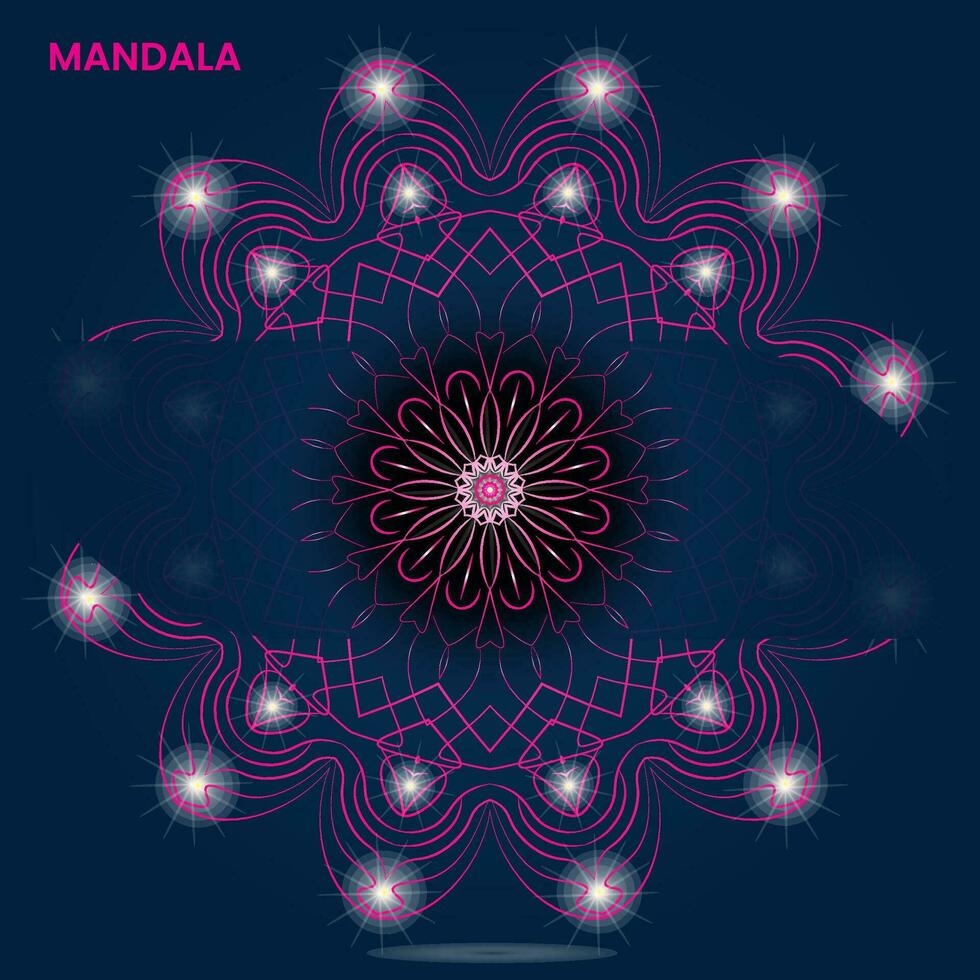 mandala diseño para textil a impresión Listo vector