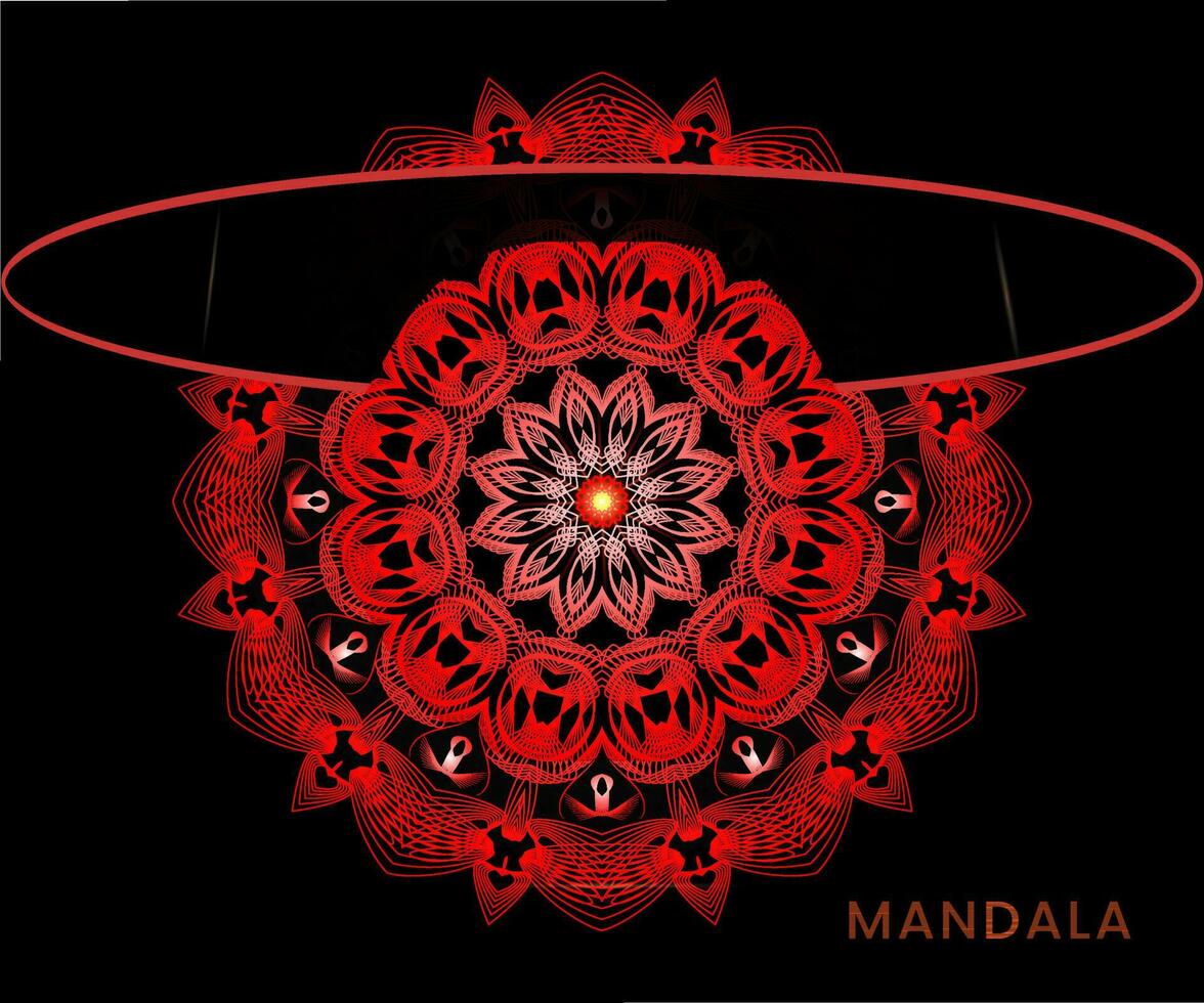 Mandala template for textile to print ready vector
