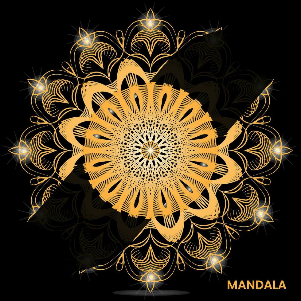 mandala modelo para textil a impresión Listo vector