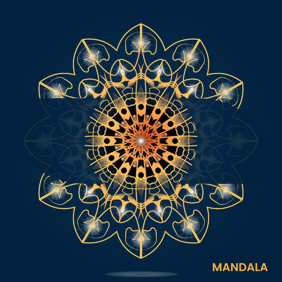 mandala modelo para textil a impresión Listo vector