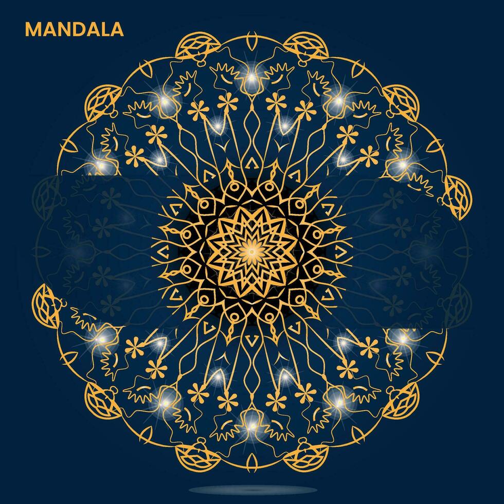 mandala modelo para textil a impresión Listo vector