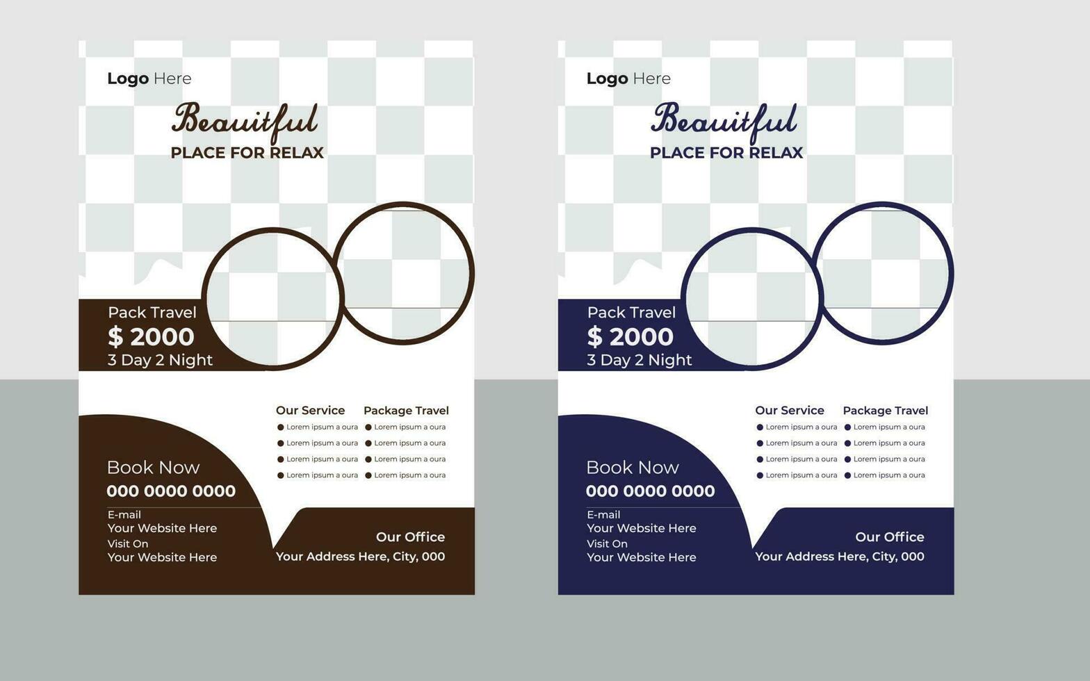 Traveling Flyer Template Pro Vector