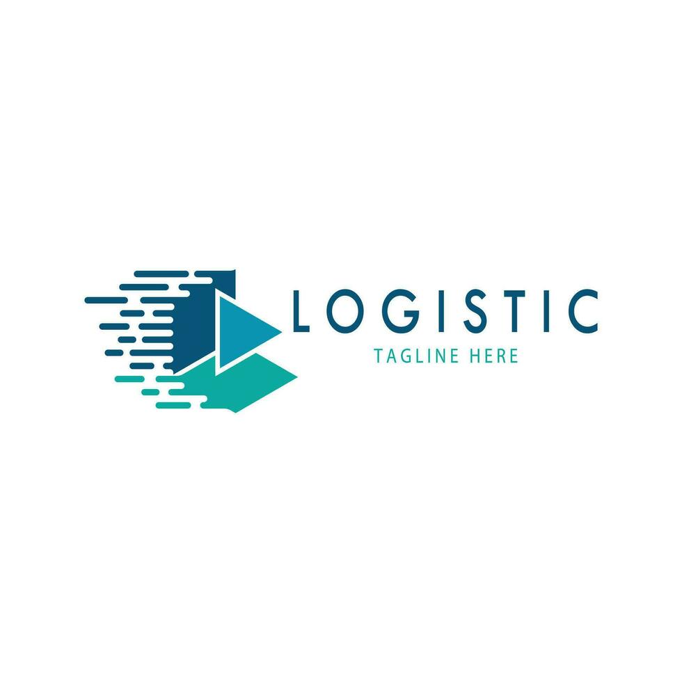 logística logo icono ilustración vector diseño distribución símbolo entrega de bienes economía finanzas