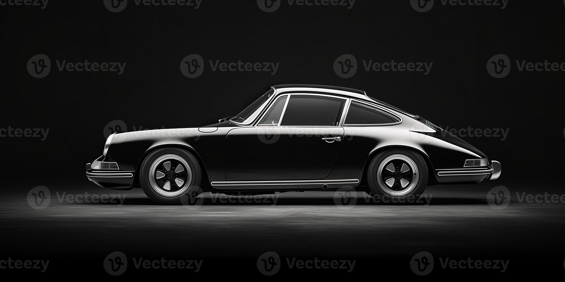 . . Vintage retro classic car porsche. Minimal luxury expensive super car. Graphic Art photo