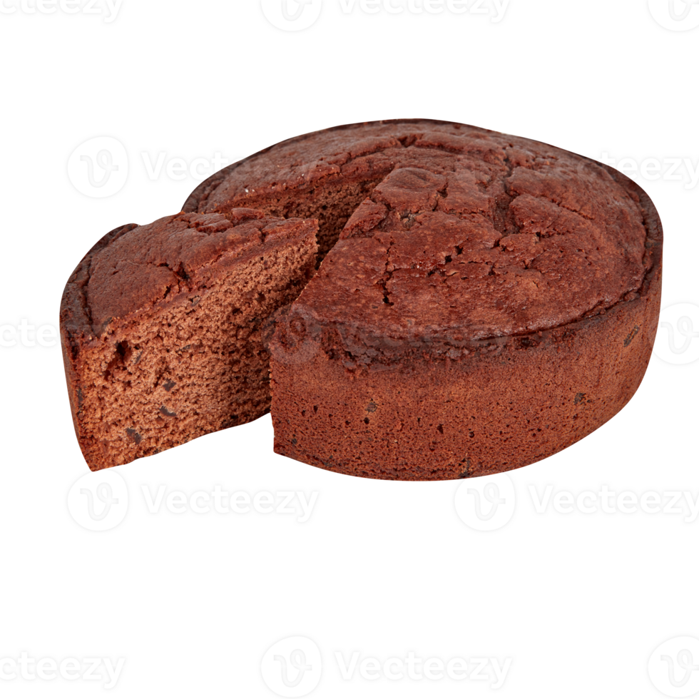 Baked Banana Cake isolated transparent background png