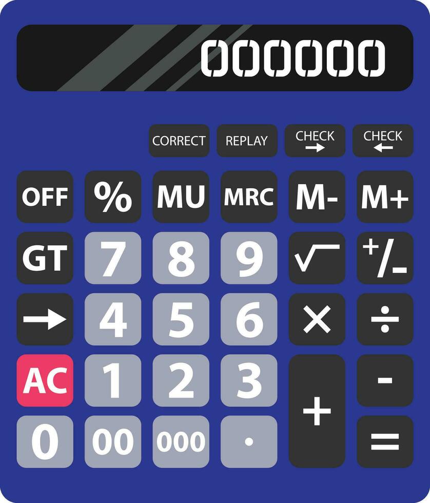 plano calculadora icono vector
