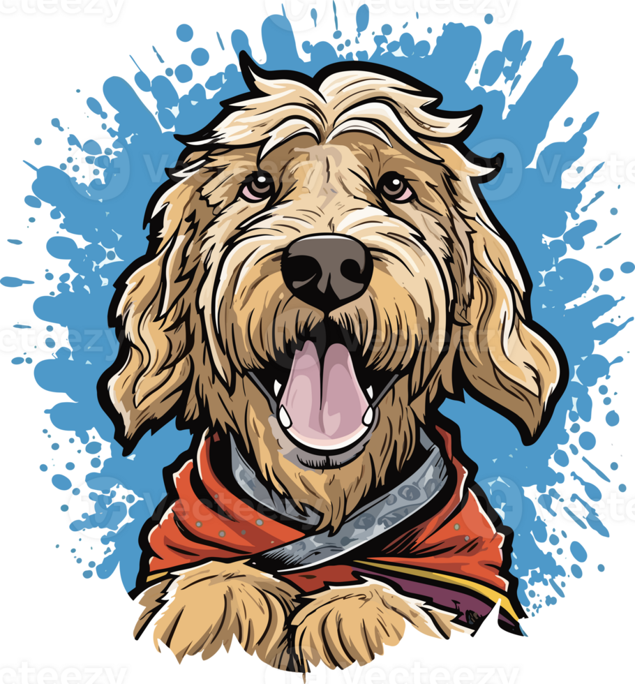 Happy dog tshirt design, Png