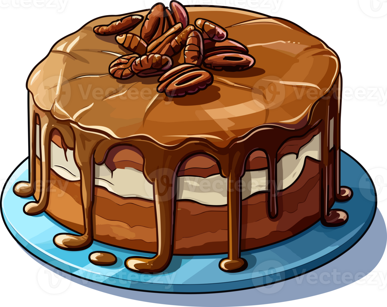 Cartoon Cake , illustration, Cute Design, Tshirt png