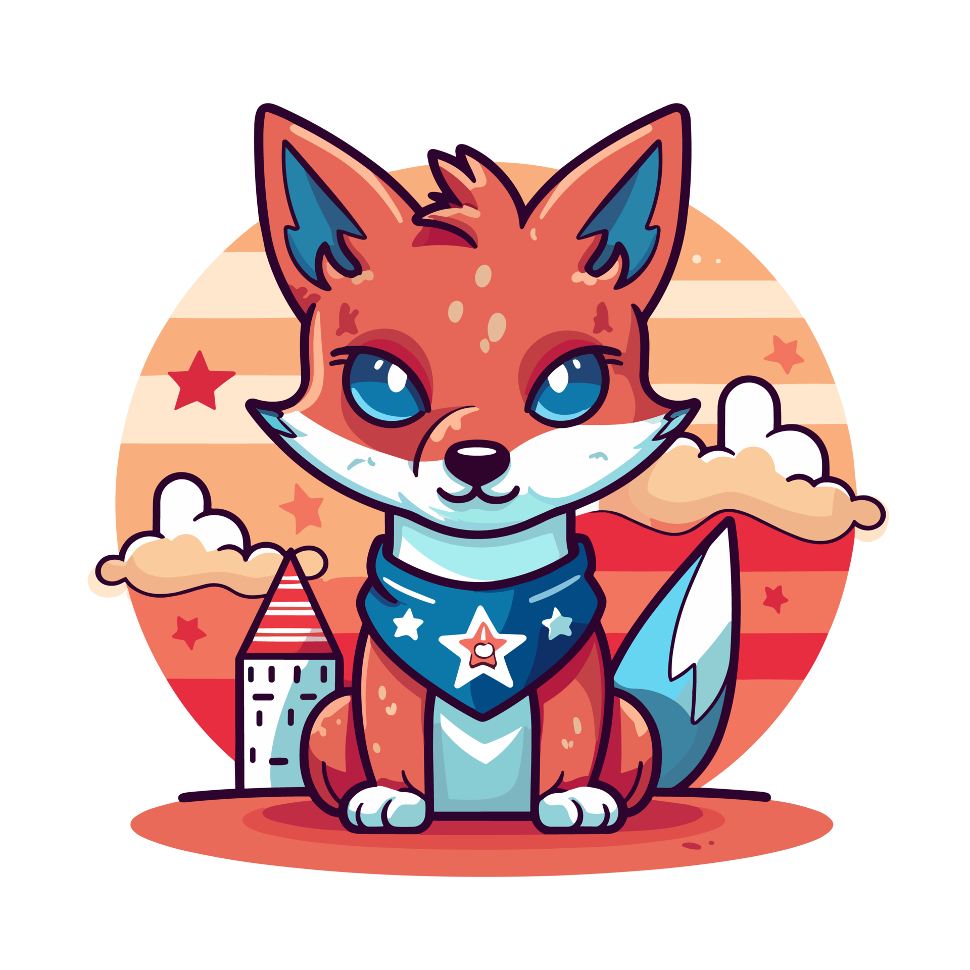 4th of July, Independence Day, PNG Cartoon,Coyote 24692459 PNG