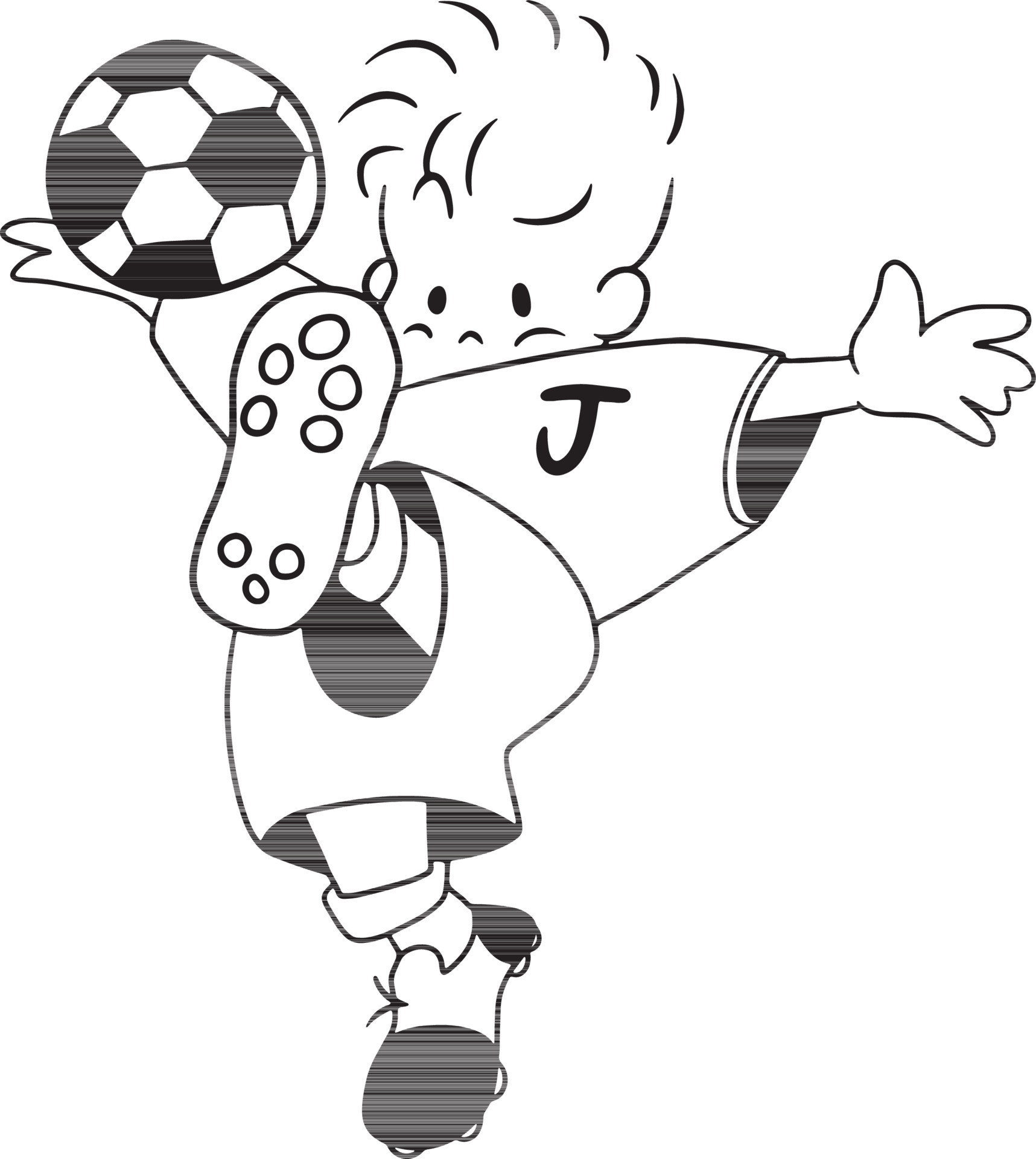 playing ball cartoon doodle kawaii anime coloring page cute