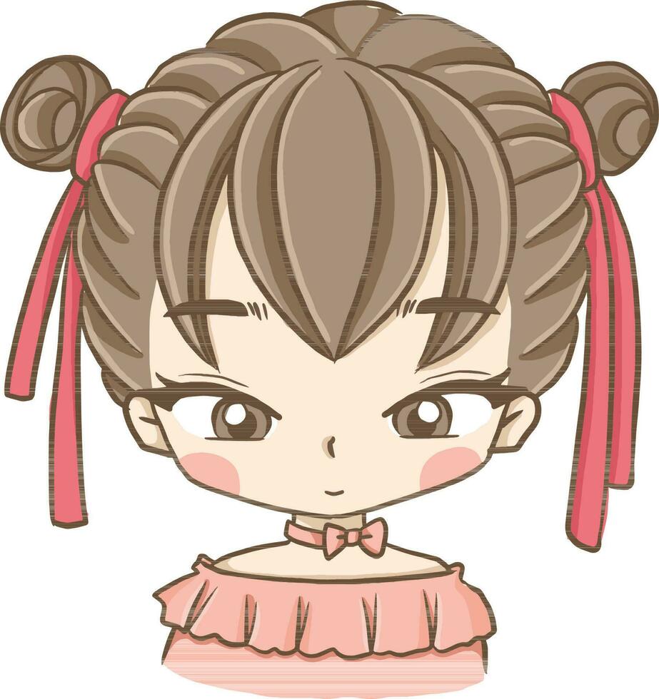 cartoon doodle kawaii anime coloring page cute illustration drawing character chibi manga comic vector