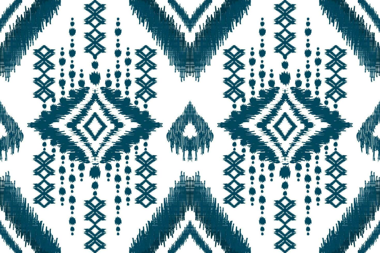 Beautiful figure tribal African Ikat seamless pattern traditional on white background.Aztec style embroidery, abstract,vector illustration.design for texture,fabric,clothing,wrapping,carpet,print. vector