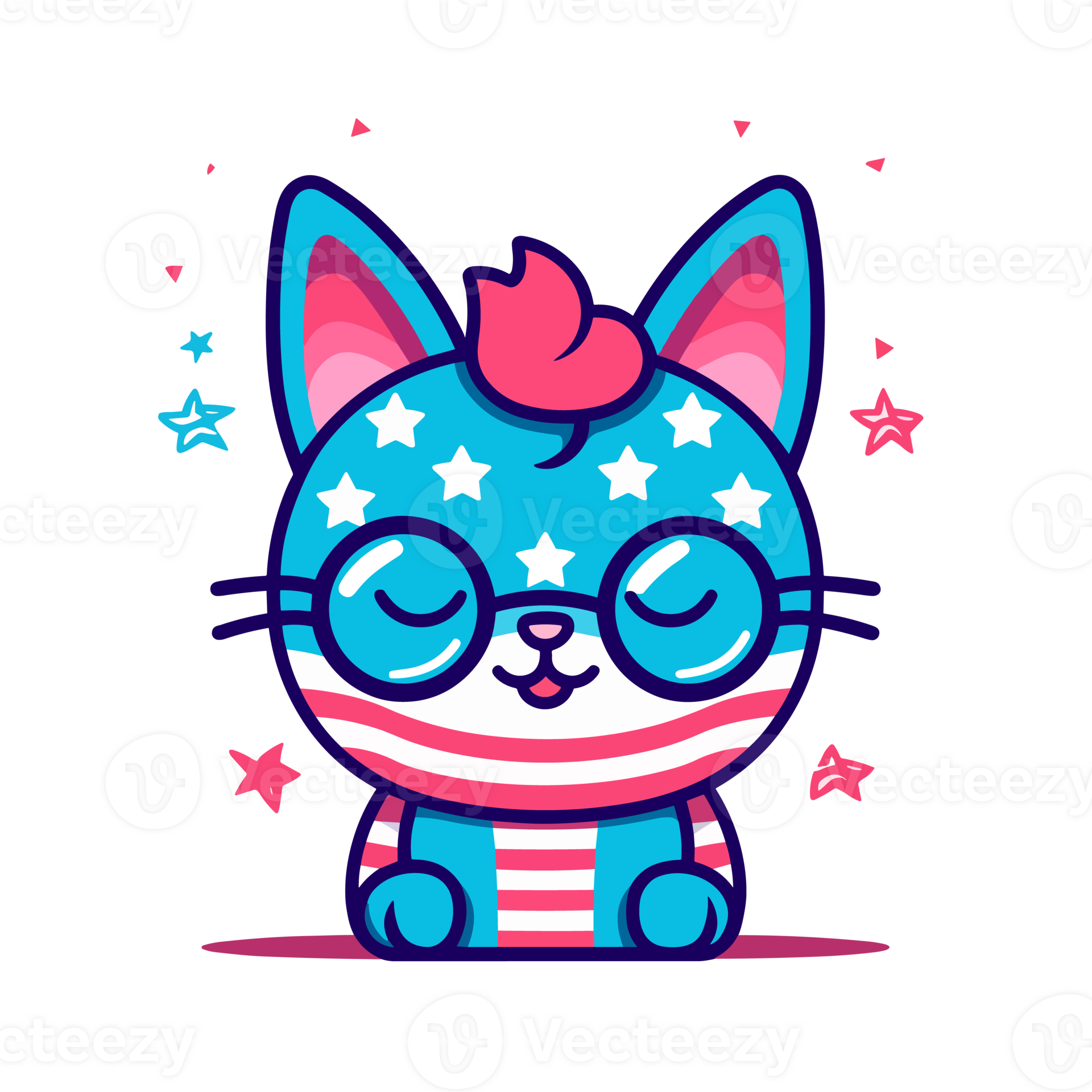 4th of July, Independence Day, PNG Cartoon, Cat 24692842 PNG