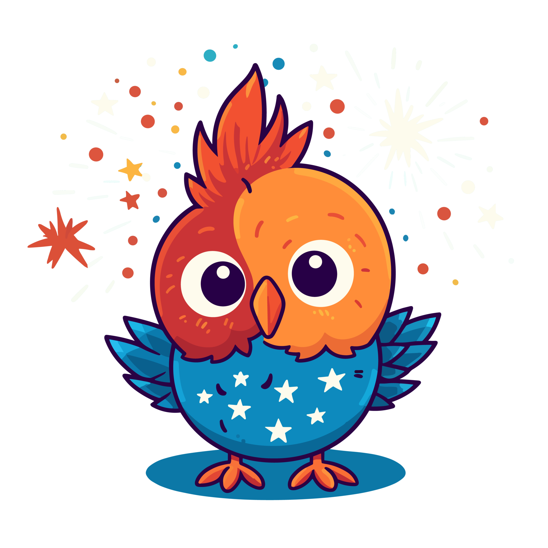 4th of July, Independence Day, PNG Cartoon, Bird 24692846 PNG