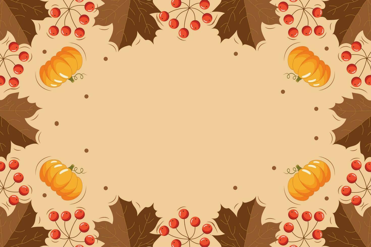 otoño antecedentes con hojas, calabazas y bayas . lata ser usado para compras venta, promoción póster, bandera, volantes, invitación, sitio web. vector ilustración