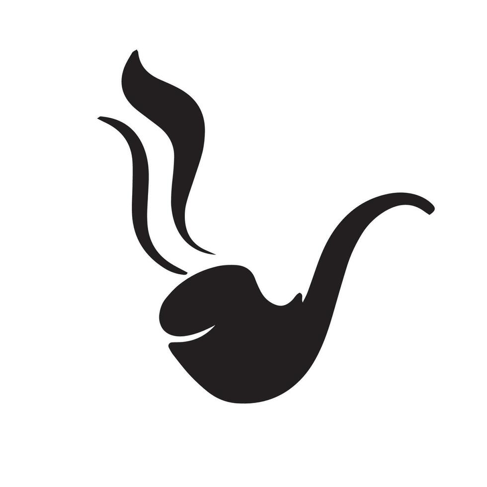 smoking pipe icon clipart logo vector