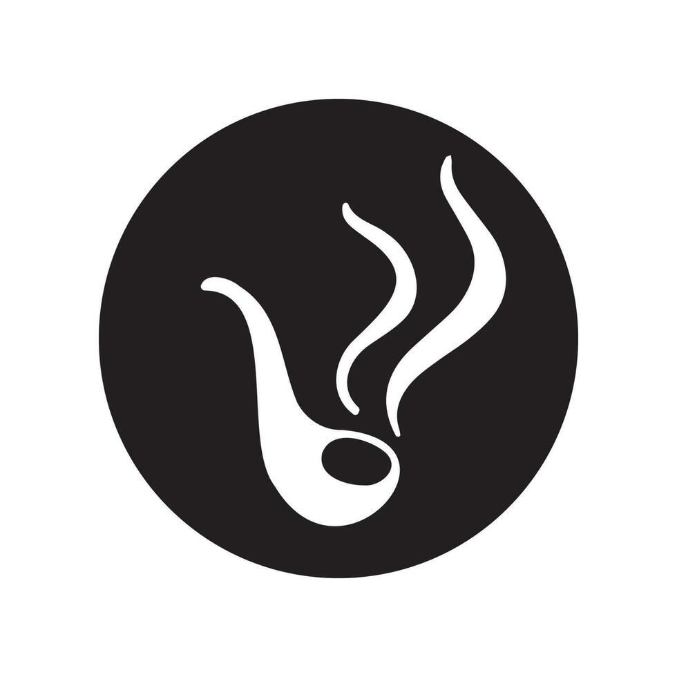 smoking pipe icon clipart logo vector